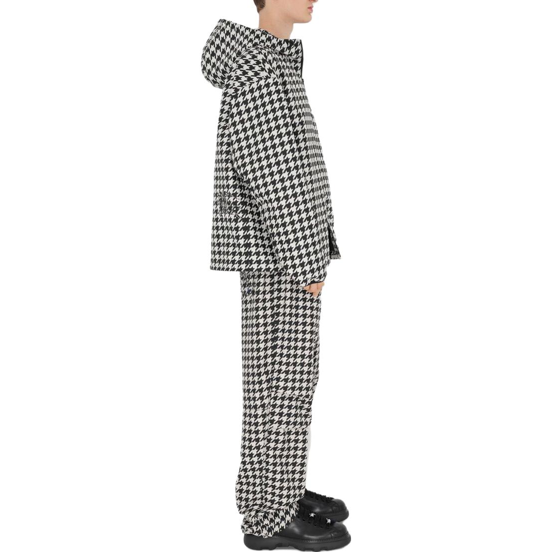 Details for Chaqueta con Capucha Burberry Multicolor de Cuadros Houndstooth Cremallera Completa. 80818941