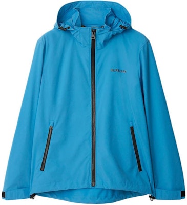 バーバリー ハイドランジアブルー ロゴプリント フーデッドジャケット. 80842271 Order バーバリー ハイドランジアブルー ロゴプリント フーデッドジャケット. 80842271