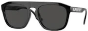 Order Burberry Irregular Black Acetate Sunglasses with Solid Logo Design. 0BE4396U300187