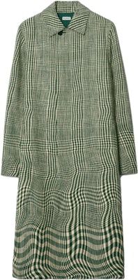 Burberry Abrigo Largo de Raya Curvada Verde Hiedra de un Solo Botón 80841041 Buy Burberry Abrigo Largo de Raya Curvada Verde Hiedra de un Solo Botón 80841041
