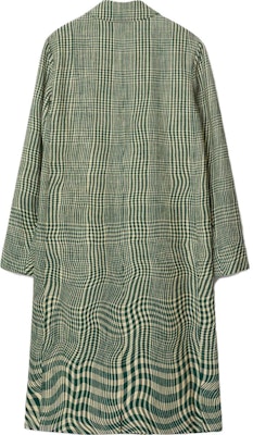 Burberry Abrigo Largo de Raya Curvada Verde Hiedra de un Solo Botón 80841041 Lookbook Burberry Abrigo Largo de Raya Curvada Verde Hiedra de un Solo Botón 80841041