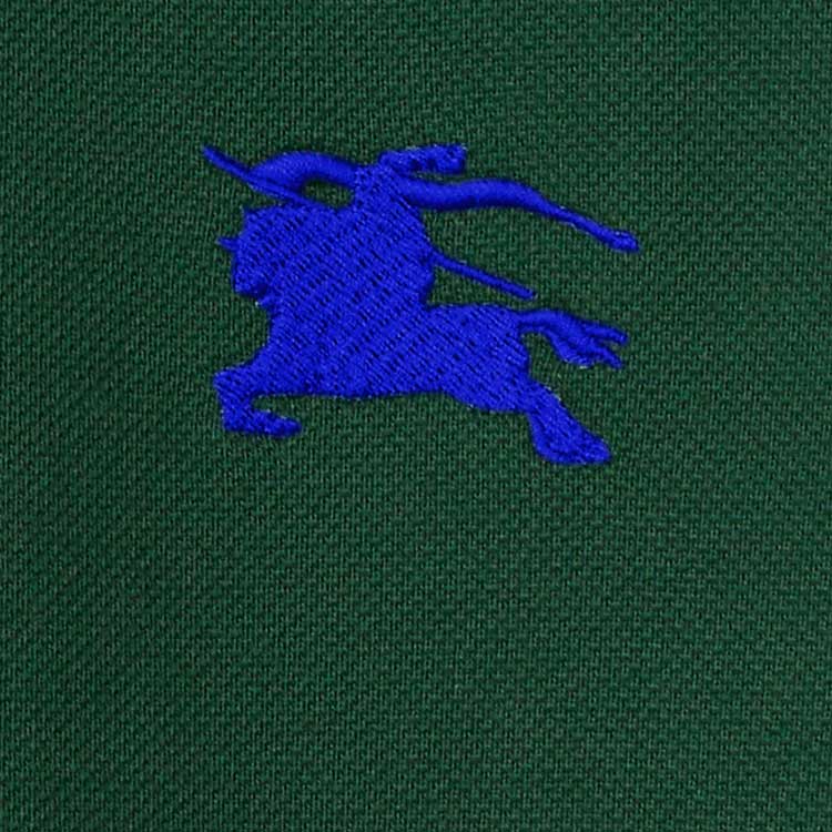 Sizing Burberry 常春藤綠修身版型徽標刺繡POLO衫 80849351
