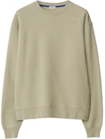 Burberry Khaki Green Logo Patch Crewneck Oversized Sweatshirt. 80945971 Burberry Khaki Green Logo Patch Crewneck Oversized Sweatshirt. 80945971