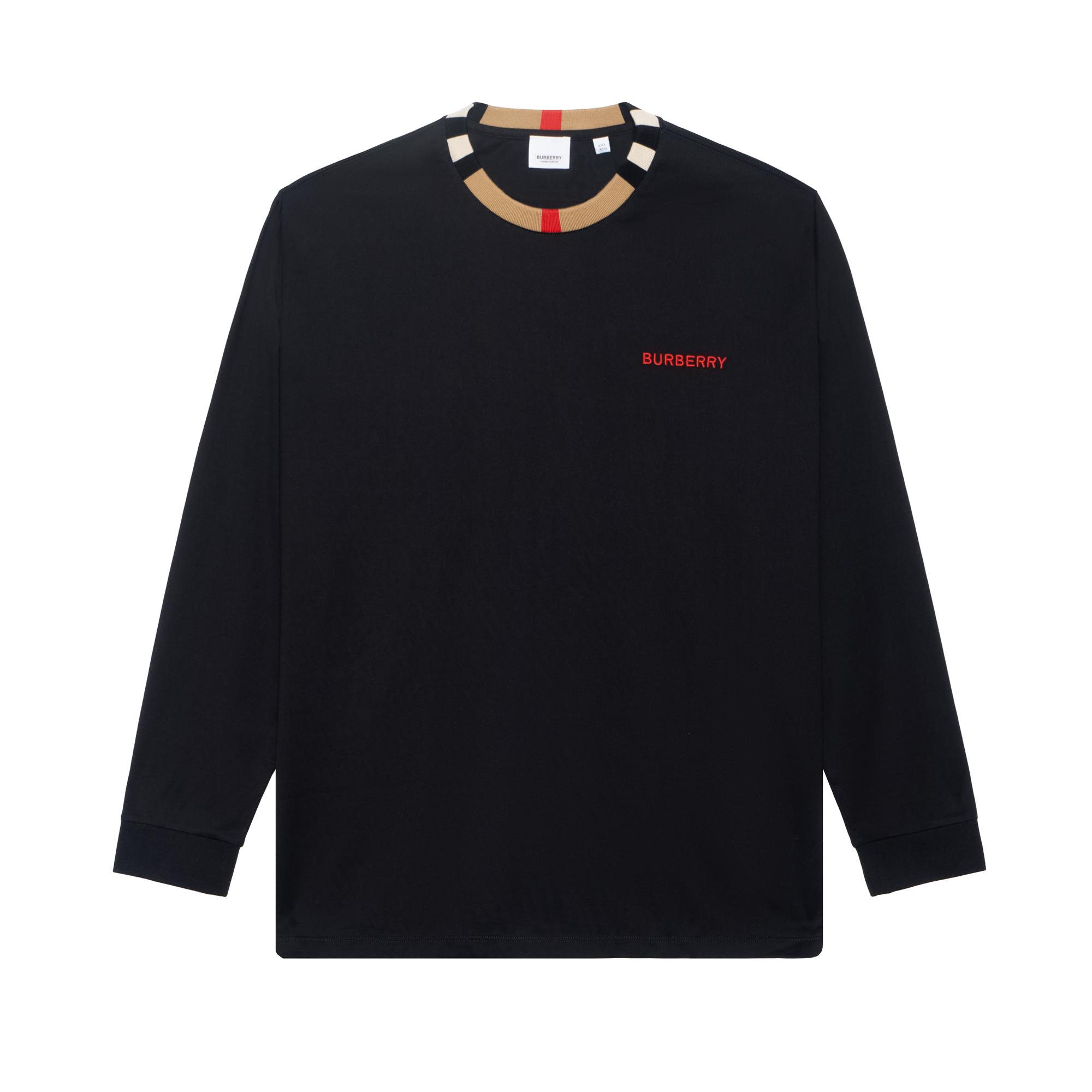 Buy Burberry  Letter Print Crewneck Long Sleeve T-Shirt. 80751881