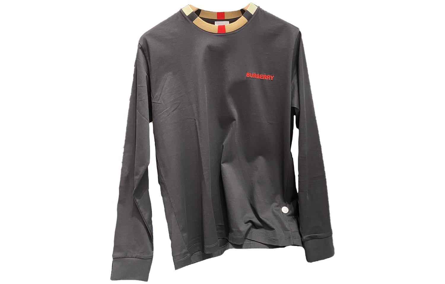 Order Burberry  Letter Print Crewneck Long Sleeve T-Shirt. 80751881