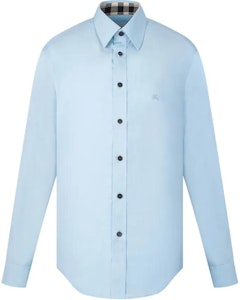 버버리 라이트 블루 포인트 칼라 롱슬리브 솔리드 컬러 셔츠. 80667661 Buy 버버리 라이트 블루 포인트 칼라 롱슬리브 솔리드 컬러 셔츠. 80667661