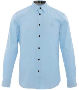 버버리 라이트 블루 포인트 칼라 롱슬리브 솔리드 컬러 셔츠. 80667661 Order 버버리 라이트 블루 포인트 칼라 롱슬리브 솔리드 컬러 셔츠. 80667661