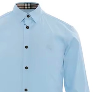 버버리 라이트 블루 포인트 칼라 롱슬리브 솔리드 컬러 셔츠. 80667661 Purchase 버버리 라이트 블루 포인트 칼라 롱슬리브 솔리드 컬러 셔츠. 80667661
