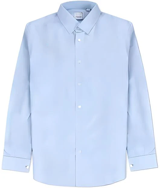 burberry-light-blue-solid-color-single-breasted-long-sleeve-shirt-80137341