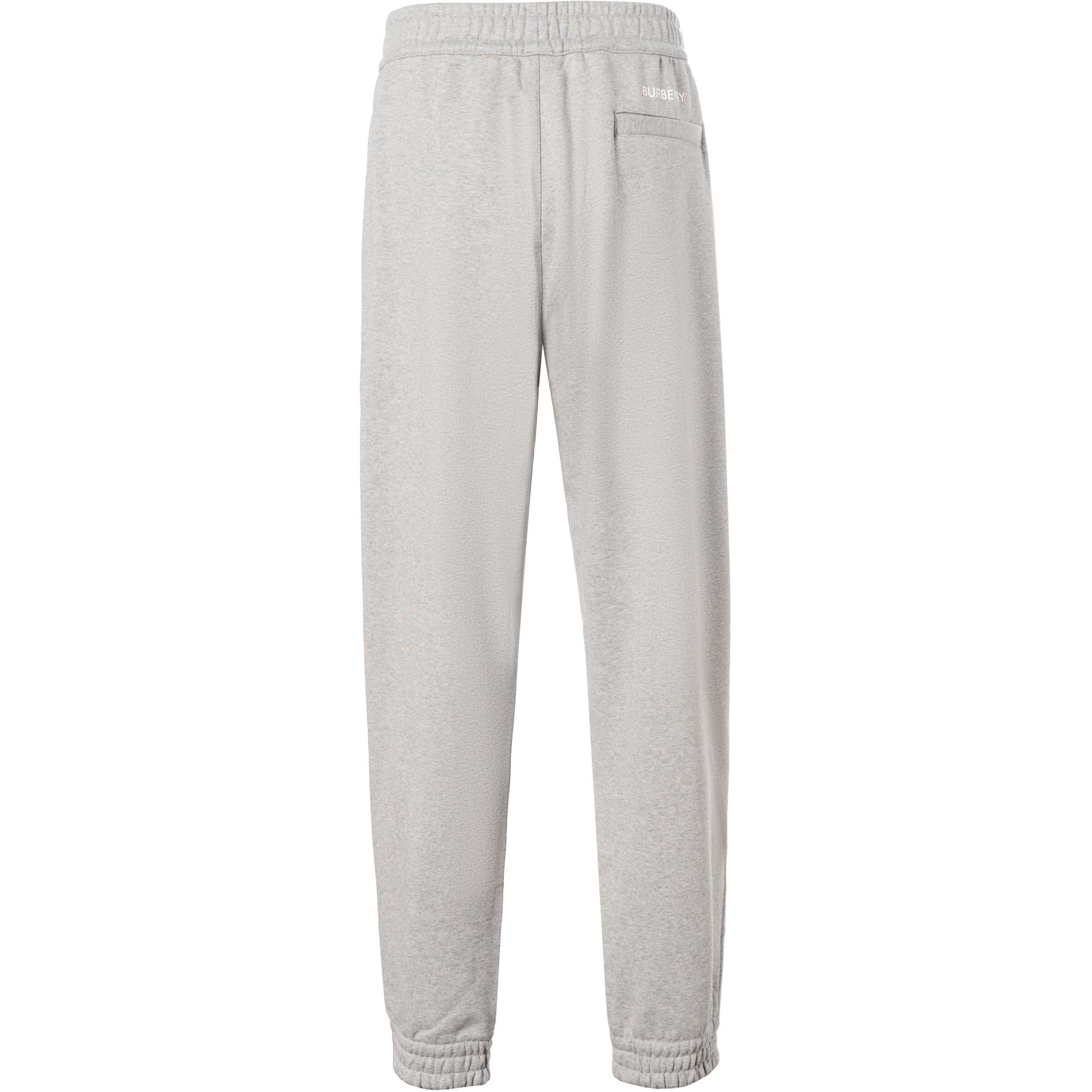 Lookbook Burberry Seluar Jogger Rajut Kelabu Muda dengan Pinggang Elastik. 80530191