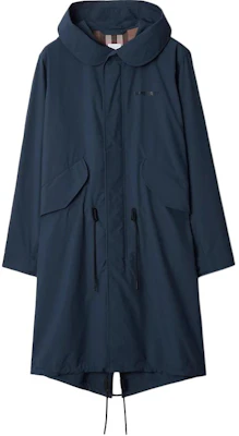 Abrigo Largo con Capucha Ligero Azul Marino de Burberry. 80842301 Buy Abrigo Largo con Capucha Ligero Azul Marino de Burberry. 80842301