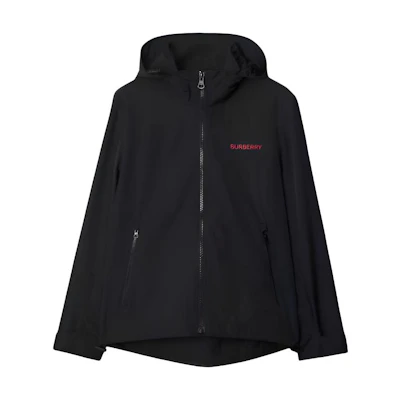 Burberry Logo Cotton Hooded Jacket with Zipper. 81040961