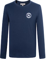 Burberry Logo Crewneck Long Sleeve T-Shirt in Navy Blue. 80042541 Burberry Logo Crewneck Long Sleeve T-Shirt in Navy Blue. 80042541
