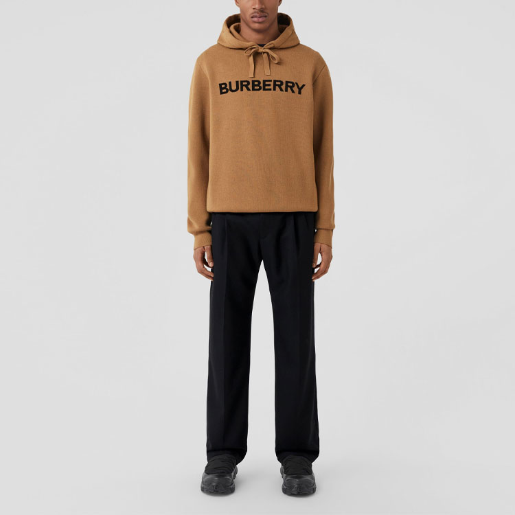 Burberry  Logo Embroidered Hoodie Brown 80636571 圖 3