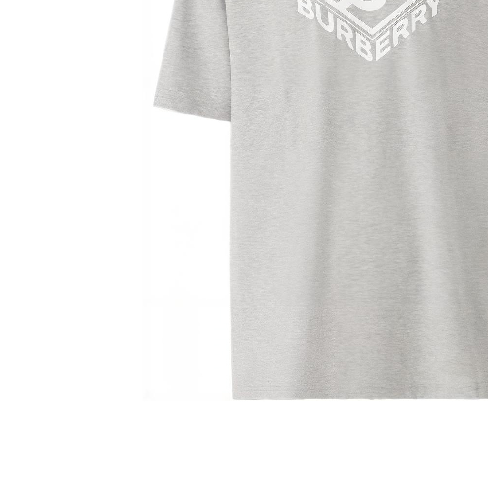 Burberry  Logo Graphic Print Cotton T-Shirt Gray 80466201 圖 6