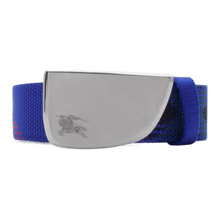 Burberry  Logo Nylon Belt Blue 3CM Wide 80877101