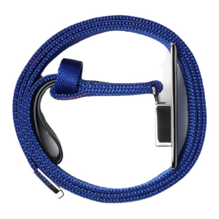 Lookbook Cinturón Nylon Azul con Logo Burberry de 3CM Ancho. 80877101