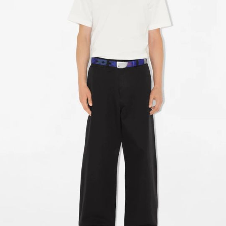 Shop Cinturón Nylon Azul con Logo Burberry de 3CM Ancho. 80877101