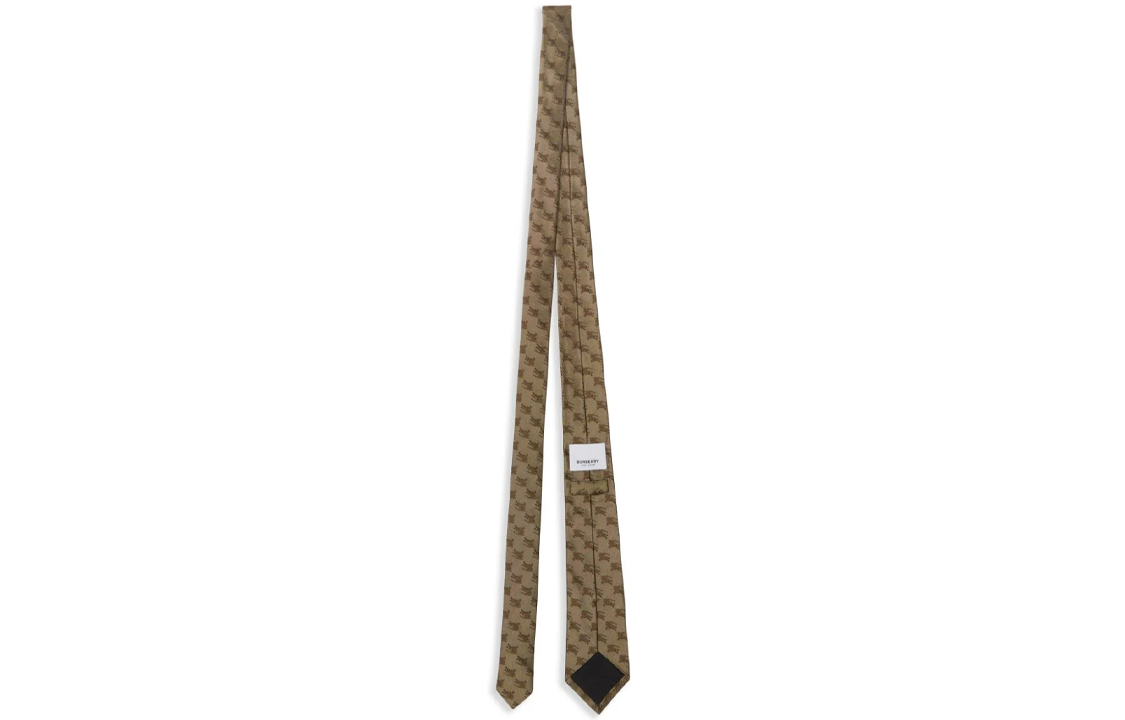 Lookbook Burberry  Logo Pattern Tie in Camel. 8071469