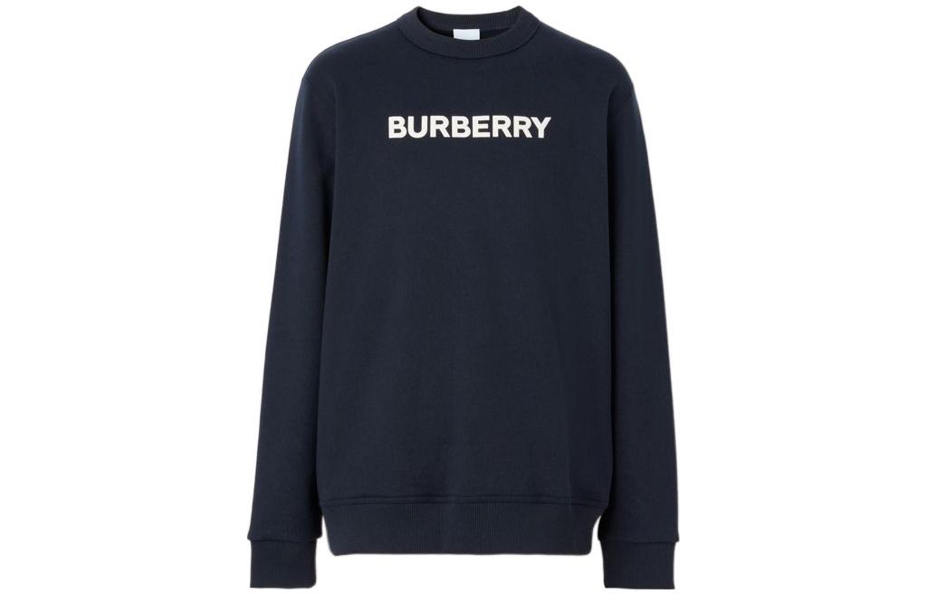 Burberry  Logo Print Crewneck Pullover Sweatshirt Deep Charcoal Color. 80582811 圖 2