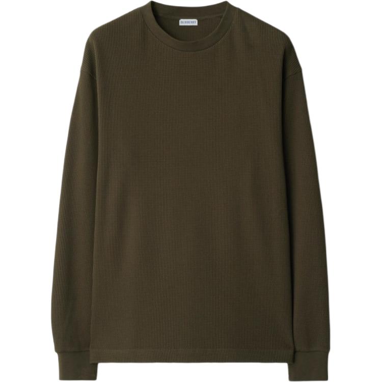 Burberry  Logo Print Knit Crewneck Sweater Green Long Sleeve. 80928491 圖 2