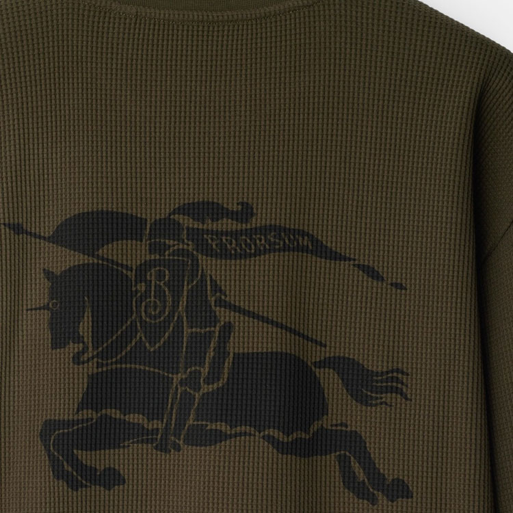 Burberry  Logo Print Knit Crewneck Sweater Green Long Sleeve. 80928491 圖 6