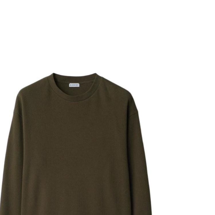 Burberry  Logo Print Knit Crewneck Sweater Green Long Sleeve. 80928491 圖 7