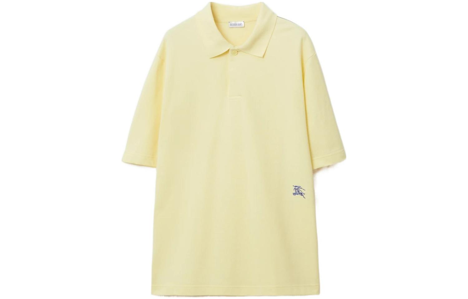 Order Burberry  Logo Print Short Sleeve Polo Shirt Light Mulberry Color 80836021