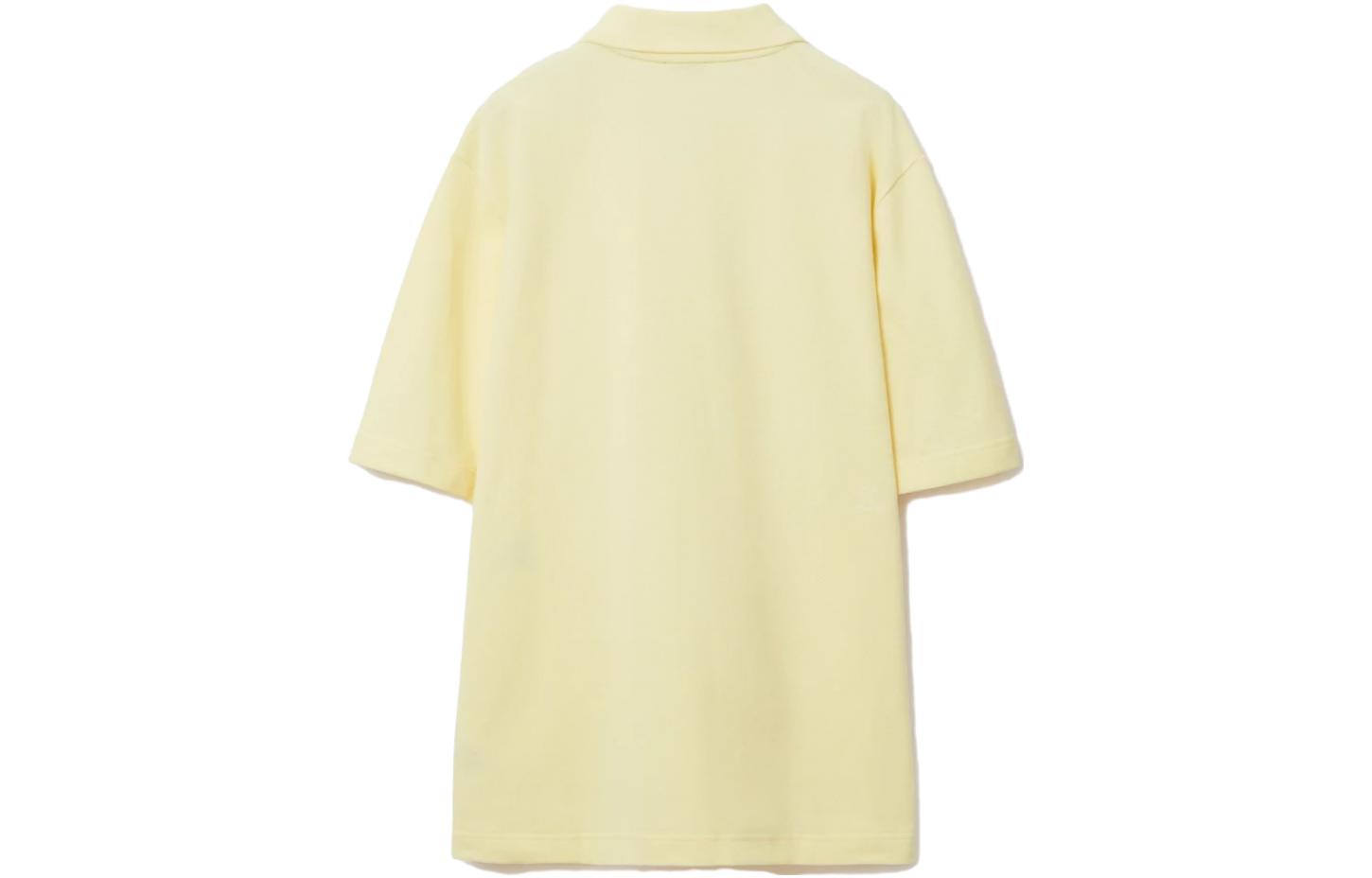 Lookbook Burberry  Logo Print Short Sleeve Polo Shirt Light Mulberry Color 80836021