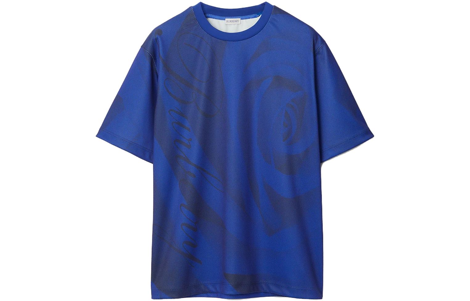 Cheap Burberry  Logo Rose Print Crewneck T-Shirt Postbox Red. 80776551