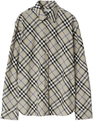 Burberry 經典格紋長袖襯衫 - 苔綠色 80876361 Order Burberry 經典格紋長袖襯衫 - 苔綠色 80876361