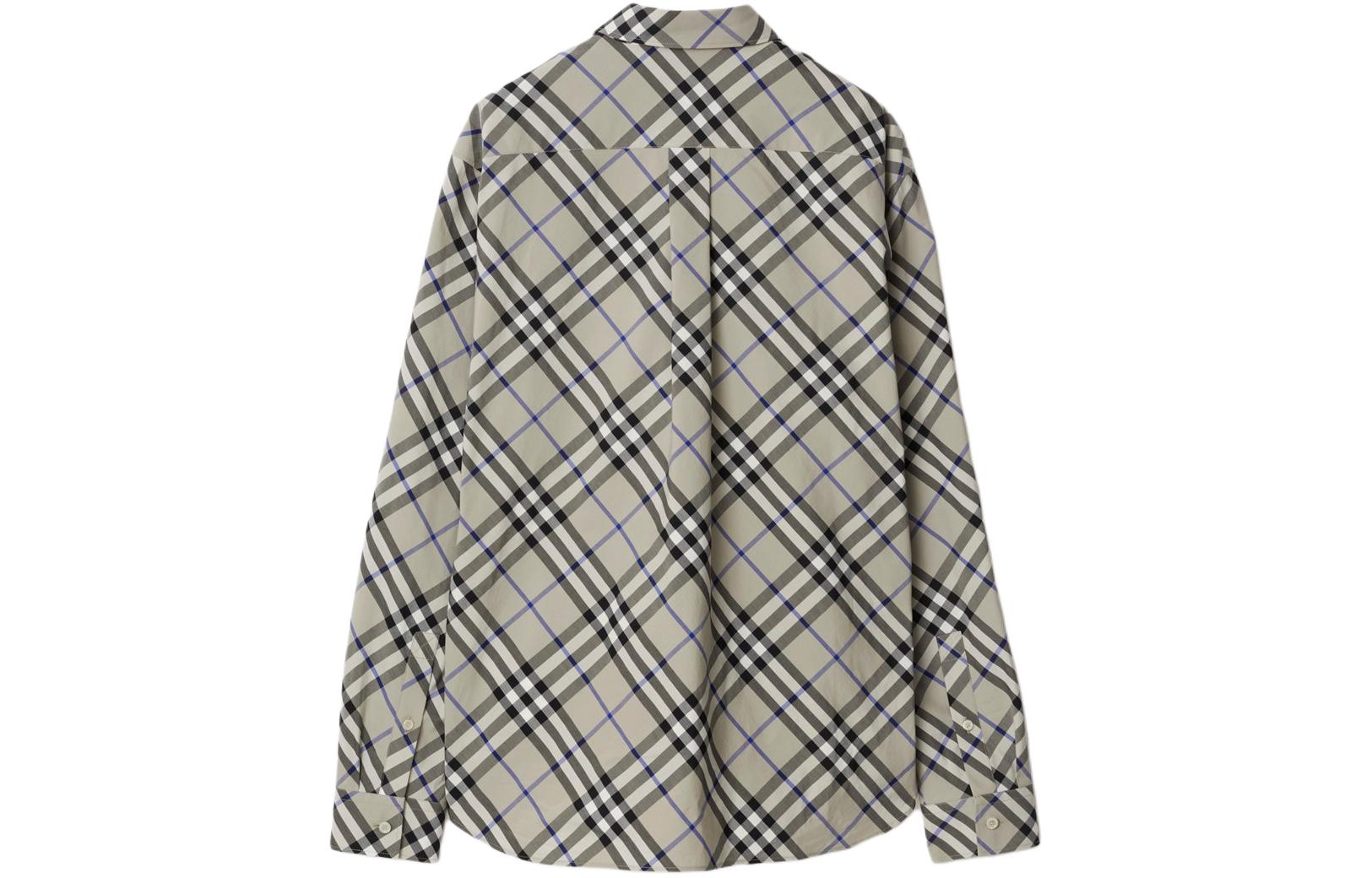 Burberry  Long-Sleeve Check Print Shirt - Lichen Green. 80876361 圖 3