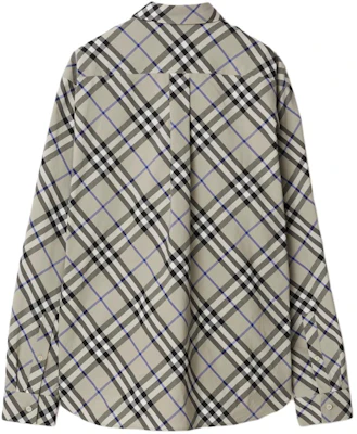Burberry 經典格紋長袖襯衫 - 苔綠色 80876361 Lookbook Burberry 經典格紋長袖襯衫 - 苔綠色 80876361