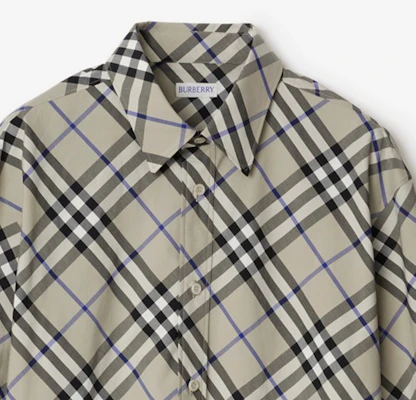 Burberry 經典格紋長袖襯衫 - 苔綠色 80876361 Sizing Burberry 經典格紋長袖襯衫 - 苔綠色 80876361