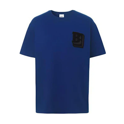 Burberry Loose-Fit Letter Logo T-Shirt Ocean Blue. 80480151