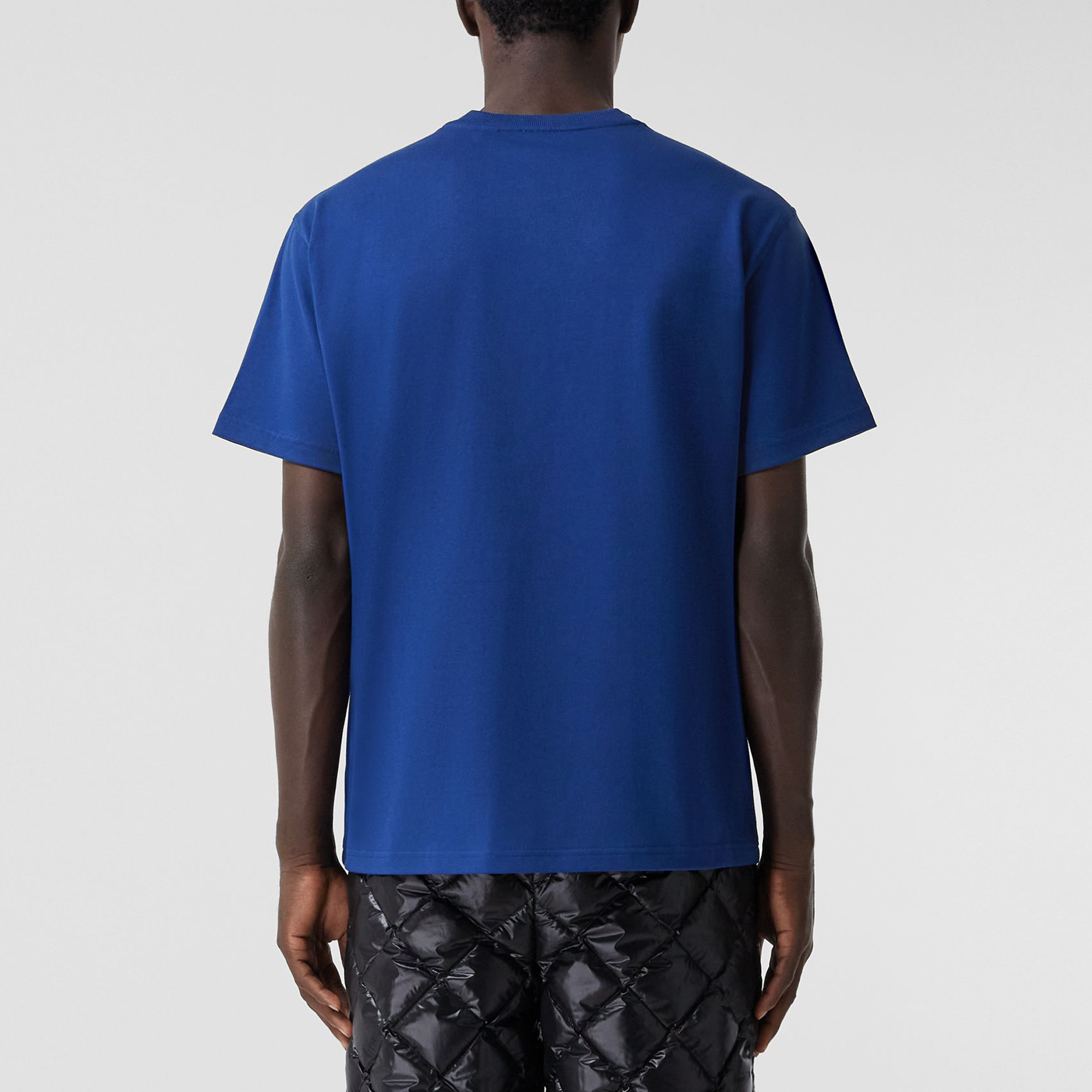 Burberry  Loose-Fit Letter Logo T-Shirt Ocean Blue. 80480151 圖 5