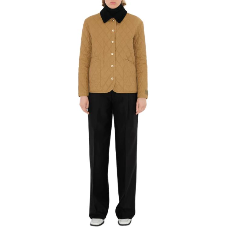 Purchase Chaqueta Burberry Holgada Patchwork Color Amarillo Jengibre. 80963551