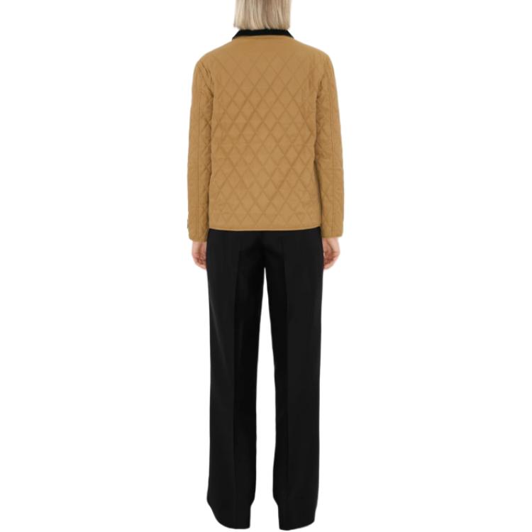 Details for Chaqueta Burberry Holgada Patchwork Color Amarillo Jengibre. 80963551