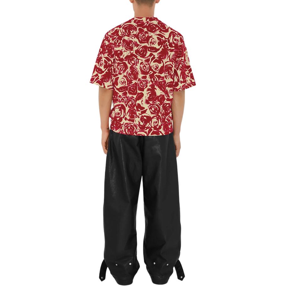 Burberry  Loose-Fit Rose Decor Crewneck Short-Sleeve T-Shirt Red 80824051 圖 5