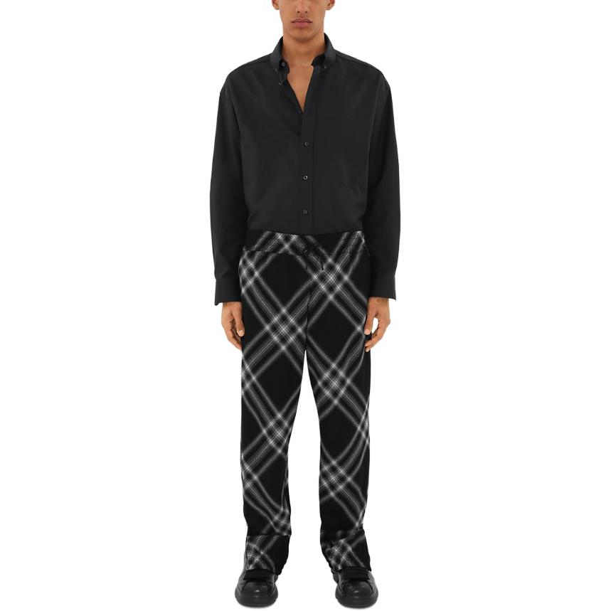 Burberry  Loose Fit Solid Color Long Sleeve Shirt Onyx Black. 80846971 圖 4