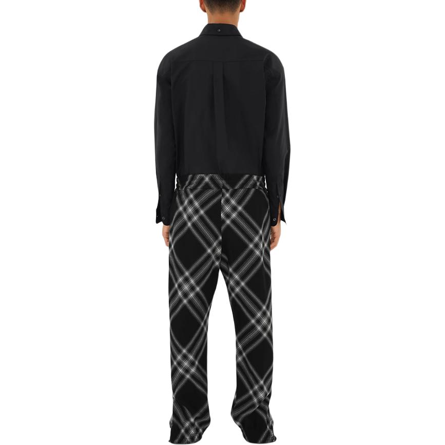 Burberry  Loose Fit Solid Color Long Sleeve Shirt Onyx Black. 80846971 圖 5