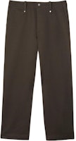 Burberry Loose Fit Solid Color Pants with Button Pockets - Otter Color 80788771 Burberry Loose Fit Solid Color Pants with Button Pockets - Otter Color 80788771