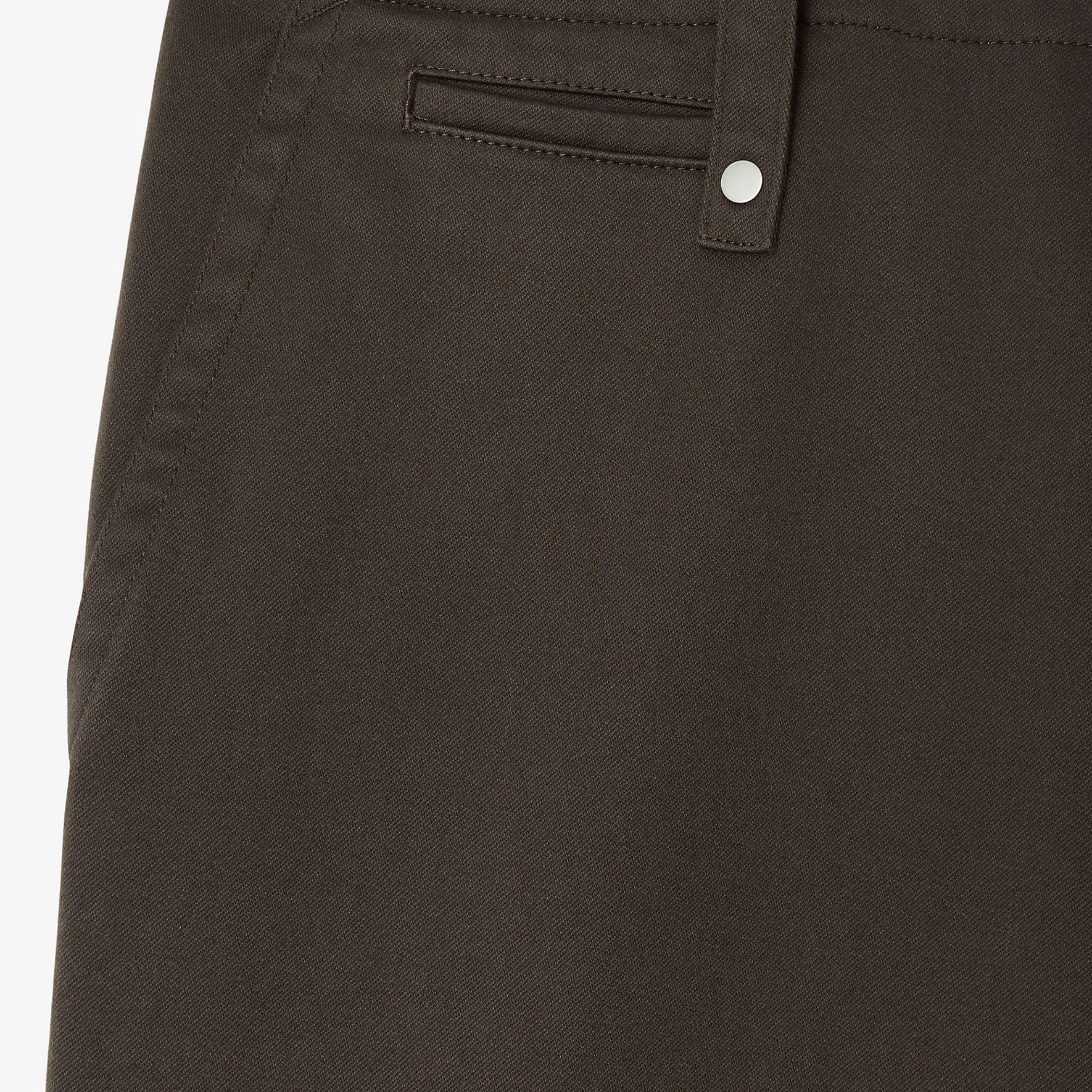 Sizing Burberry Celana Longgar Warna Polos dengan Saku Kancing - Warna Otter 80788771