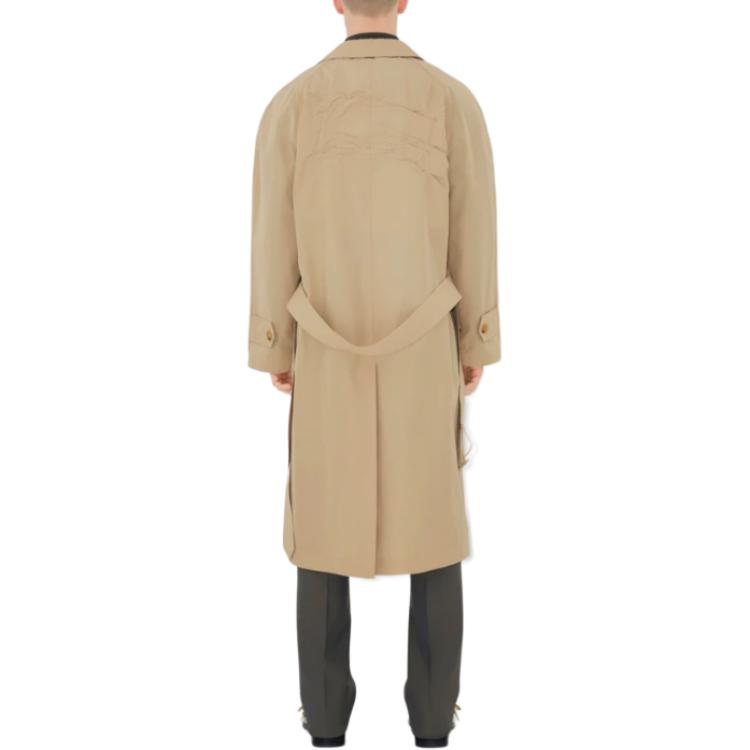 Purchase Abrigo Trench Beige Medio Burberry Diseño de Botonadura Simple. 80876111