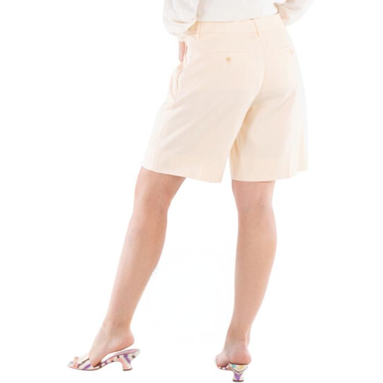 Burberry  Mid-Rise Beige Casual Zip Bermuda Shorts. 80541511 圖 5