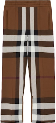 Burberry Celana Lurus Mid-Rise Motif Kotak Warna Dark Birch Brown. 80702991 Order Burberry Celana Lurus Mid-Rise Motif Kotak Warna Dark Birch Brown. 80702991