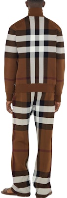 Burberry Celana Lurus Mid-Rise Motif Kotak Warna Dark Birch Brown. 80702991 Shop Burberry Celana Lurus Mid-Rise Motif Kotak Warna Dark Birch Brown. 80702991