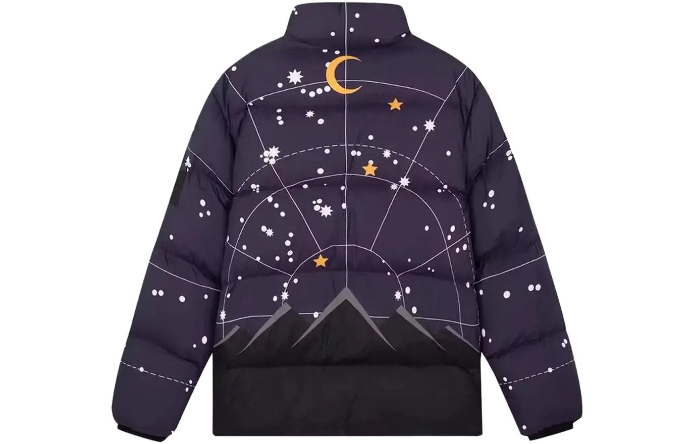 Lookbook Burberry  Moon Star Print Puffer Jacket Black Blue Long Sleeve Zip-Up. 80454761