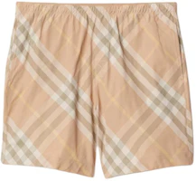 Order Burberry Celana Pendek Renang Kotak-Kotak Multicolor Pinggang Elastis. 80831611