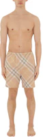 Shop Burberry Celana Pendek Renang Kotak-Kotak Multicolor Pinggang Elastis. 80831611